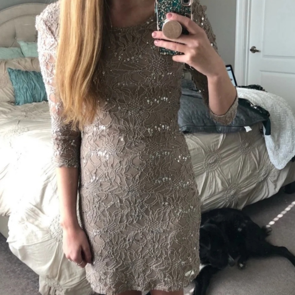 Taupe dress